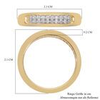 Diamant-Ring, 925 Silber Gelbgold Vermeil  ca. 0,10 ct image number 5