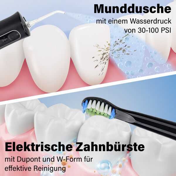 2er-Set Mundreinigung, Zahnbürste und Mundspülung, schwarz image number 3