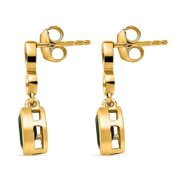 Nat&uuml;rliche Chromdiopsid-Ohrh&auml;nger - 1,65 ct. image number 5