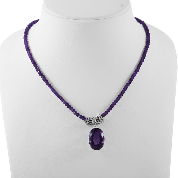 Afrikanisches Amethyst-Schmuckset - 73,32 ct. image number 1