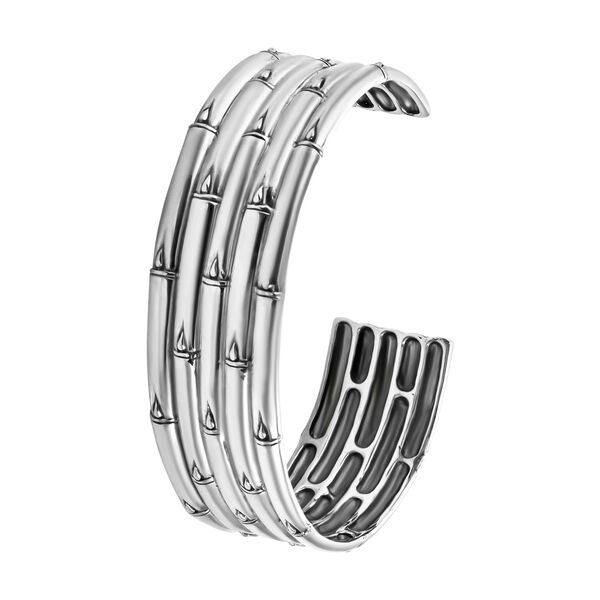 Royal Bali Kollektion - Armreif mit Bambusmuster, 19 cm - 36g image number 4