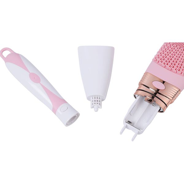 Silikon Badebürste mit langem Griff und elektrischer Vibration, Rosa image number 8