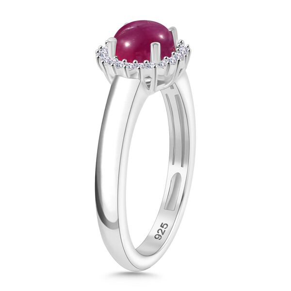 AA Afrikanischer Rubin und Moissanit Ring - 1,90 ct. image number 5