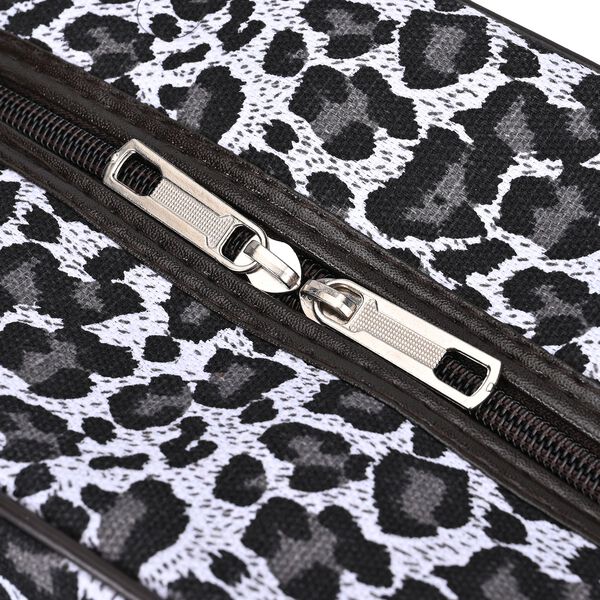 Reisetasche, wei&szlig;, Leopardenmuster image number 7