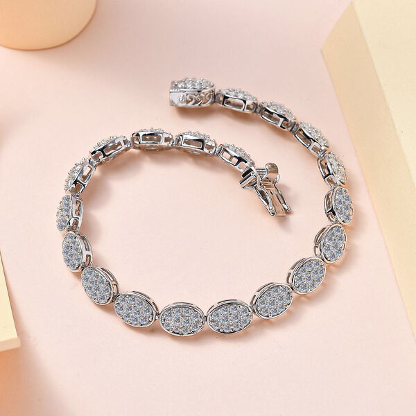 Moissanit Armband, ca. 19 cm, ca. 7.85 ct image number 5