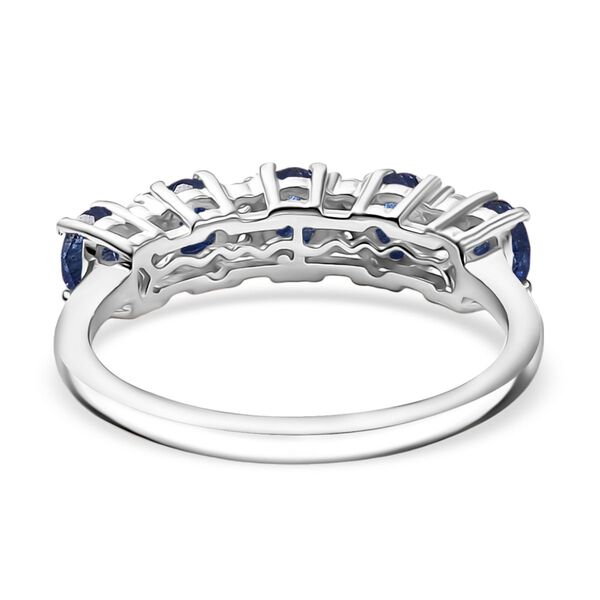 D'Joy Masoala Saphir (Fissure gef&uuml;llt), Wei&szlig;er Zirkon Ring 925 Silber rhodiniert (Gr&ouml;&szlig;e 17.00) ca. 1,58 ct image number 6