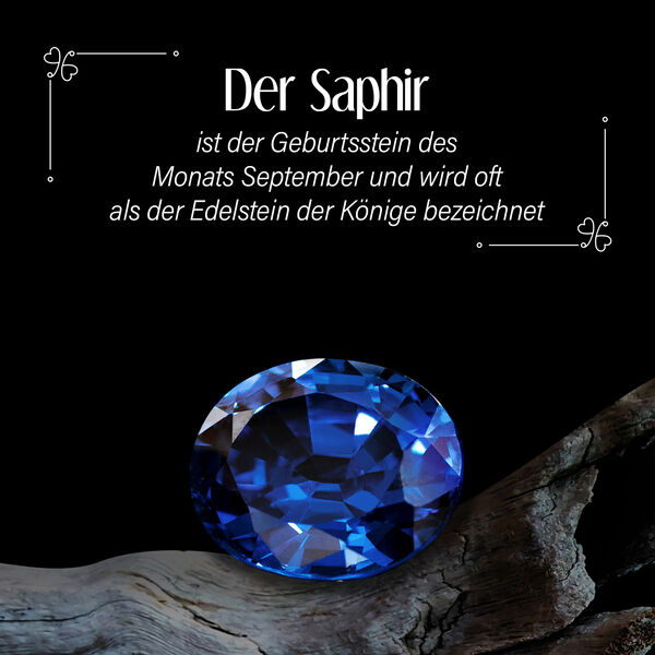 Sternchen Masoala Saphir und Zirkon Ohrstecker image number 4