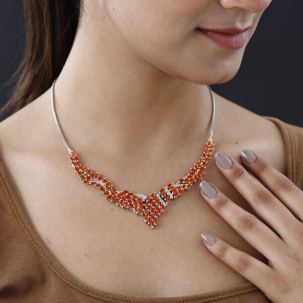 Salamanca Feueropal Halskette, 50 cm - 9,49 ct. image number 2