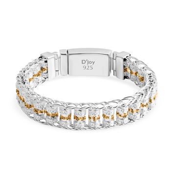 D'Joy Royal Bali - Zweifarbiges Armband in 925 Silber