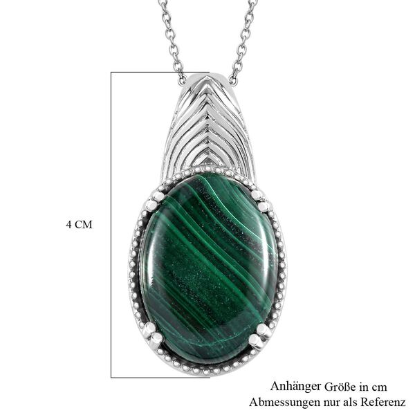 Malachit Schmuckset Edelstahl ca. 30.00 ct image number 6