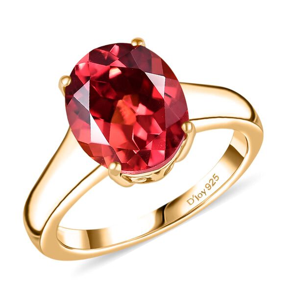 D'Joy Labor Padparadscha Saphir Ring - 5,30 ct. image number 4