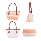 Handtasche für Damen, Orange und Weiß image number 2