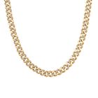 Weißer Kristall Halskette ca. 50 cm Std Gelb