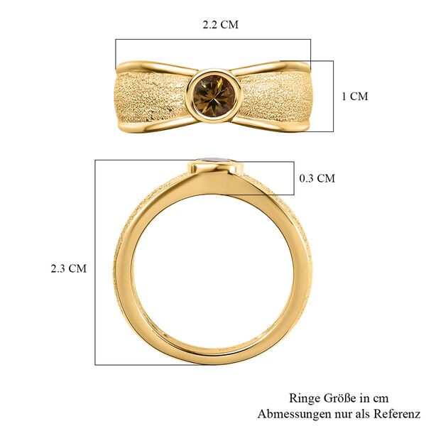 AA natürlicher, goldener Tansanit-Ring - 0,37 ct. image number 7