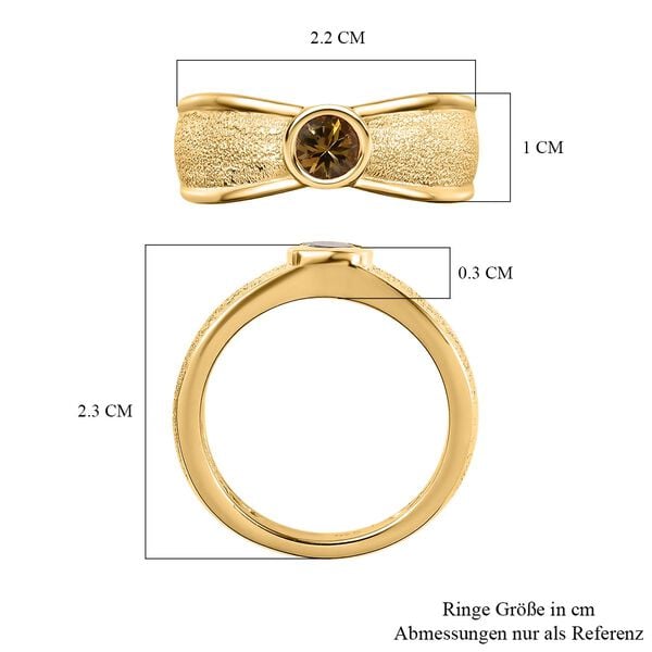 AA natürlicher, goldener Tansanit-Ring - 0,37 ct. image number 7