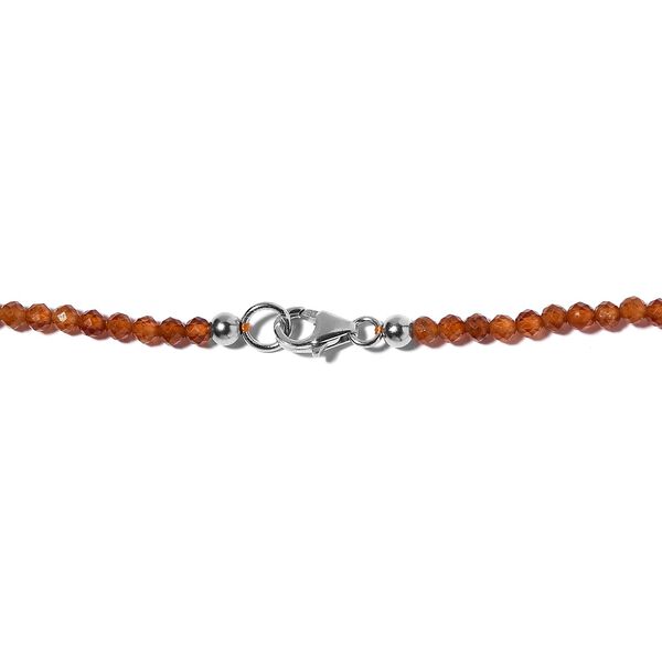 Hessonit Granat Halskette, 50 cm - 42 ct. image number 6