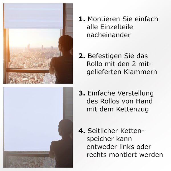 Verdunkelungsrollo zum Klemmen image number 3