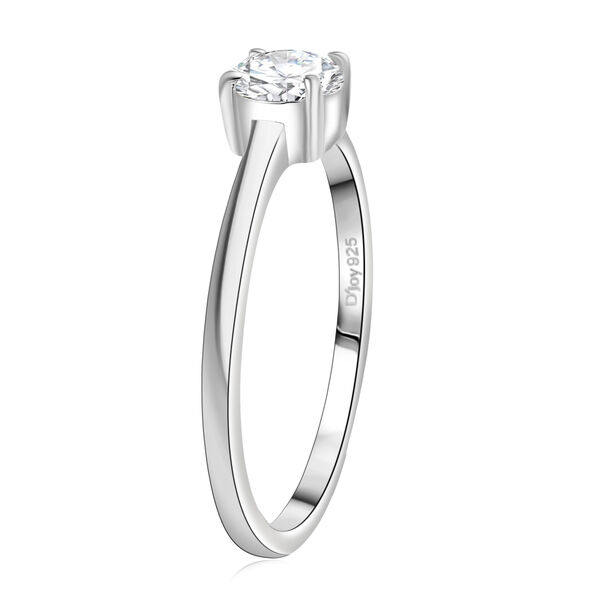 D'Joy Moissanit Ring 925 Silber platiniert (Gr&ouml;&szlig;e 17.00) ca. 0,46 ct image number 4
