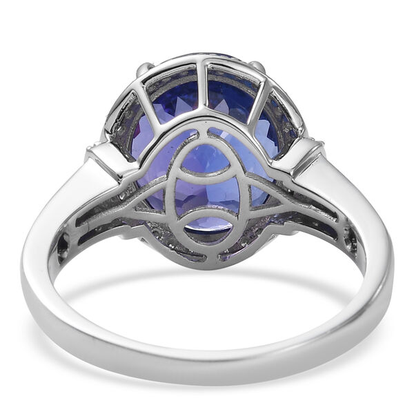 RHAPSODY AAAA Tansanit und VS EF Diamant Halo-Ring in 950 Platin - 	9,04 ct. image number 8