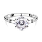 Lustro Stella - 200 Facetten weißer Zirkonia Ring, 925 Silber rhodiniert (Größe 16.00) ca. 3.55 ct