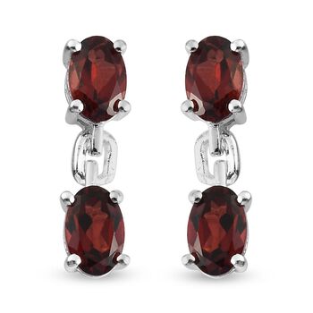 Roter Granat Ohrh&auml;nger 925 Silber ca. 2,43 ct&nbsp;