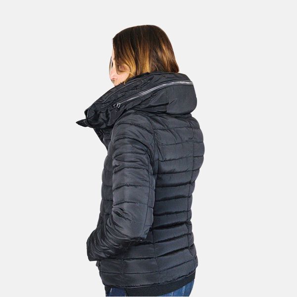19V69 by Alessandro Versace: Winterjacke mit Kapuze, Schwarz, M image number 2