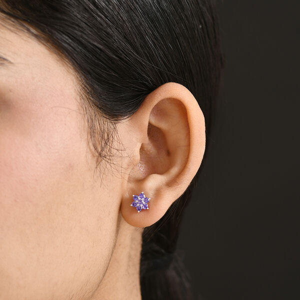 LUSTRO STELLA blaue Zirkonia Ohrringe image number 2