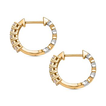 D joy AAA Premium Malagasy Regenbogen Mondstein Ohrringe, 925 Silber platiniert und vergoldet ca. 0,71 ct.