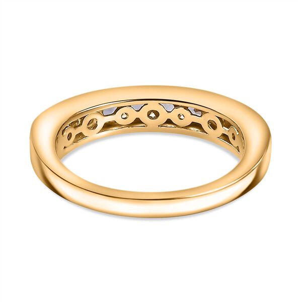 Tansanit Ring, 925 Silber 750 Gelbgold Vermeil  - 0,92 ct. image number 6