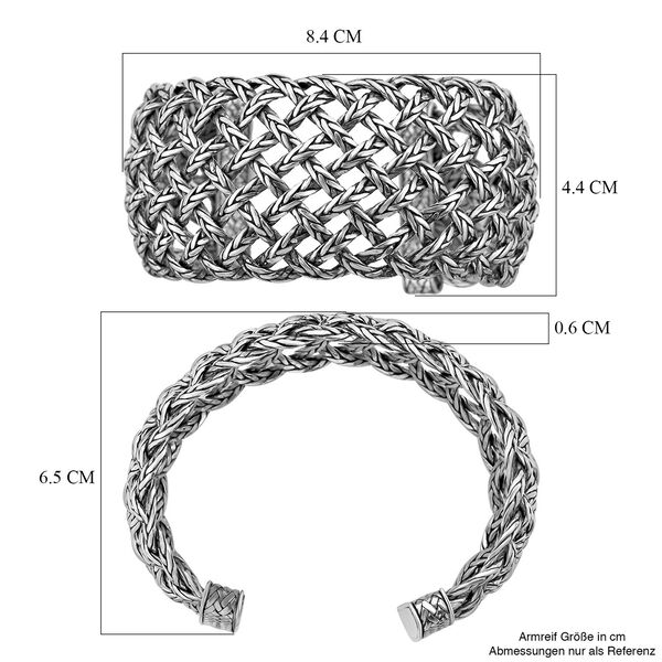 Royal Bali Kollektion- Geflochtener Armreif image number 6