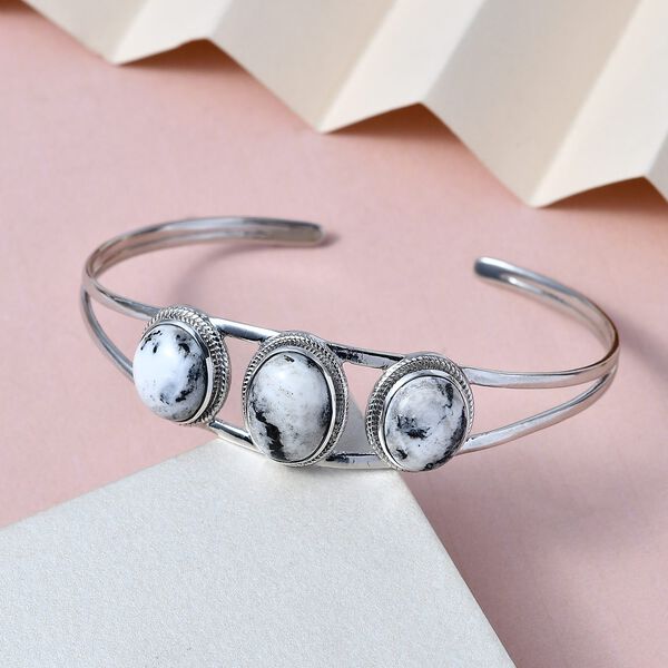 Wei&szlig;er B&uuml;ffel-Armreif, 19 cm - 15,55 ct. image number 2