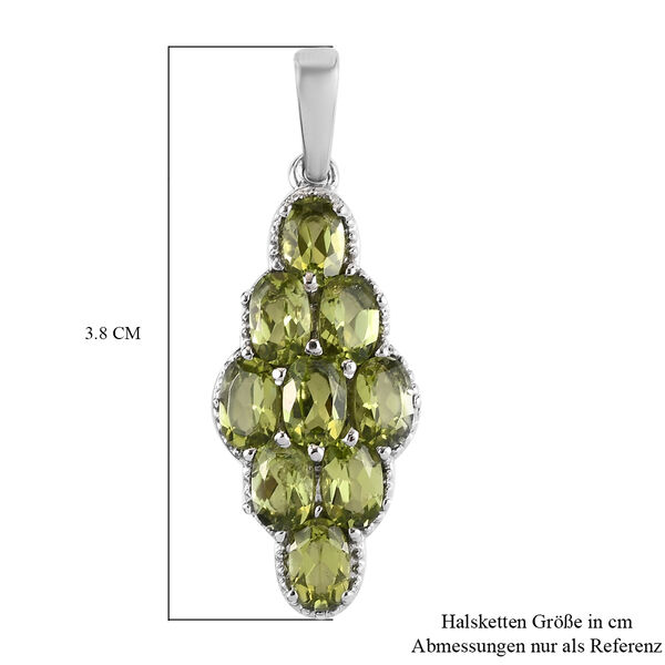 Peridot Anhänger Edelstahl ca. 4,58 ct image number 6