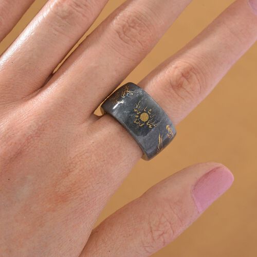 Natürlicher Olmek Jadeit Ring 18 cm ca. 35,00 ct. image number 1