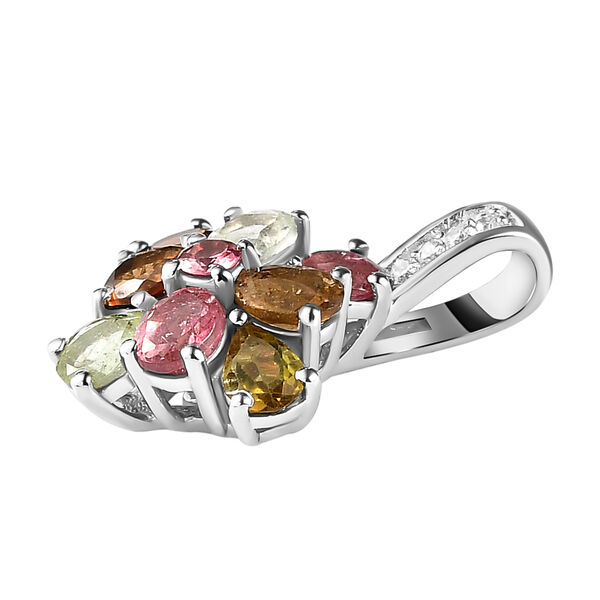 Mehrfach-Turmalin und Zirkon Anh&auml;nger image number 4