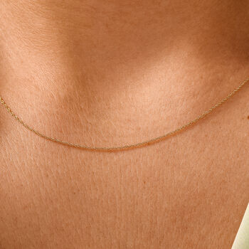 ILIANA - Kordelkette, ca. 45 cm, 750 Gelbgold