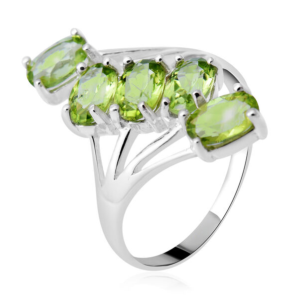 Peridot-Ring, 925 Silber  ca. 2,00 ct image number 3