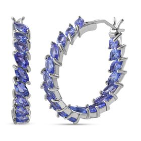 Tansanit Ohrringe - 4,97 ct.