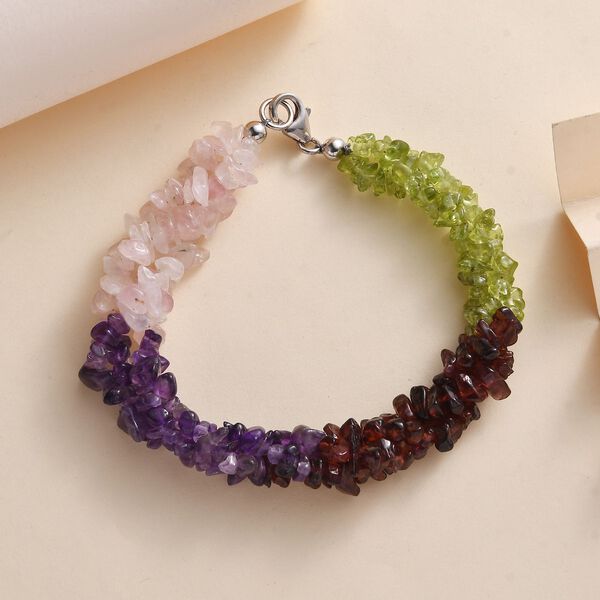 Multi-Edelstein Armband, 19cm - 111,85 ct. image number 2