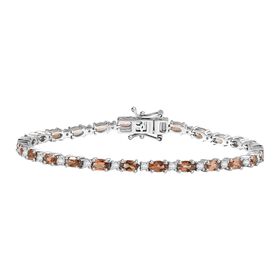 D'Joy AA Andalusit, Weißer Zirkon Armband ca. 19 cm 925 Silber rhodiniert ca. 7,23 ct.