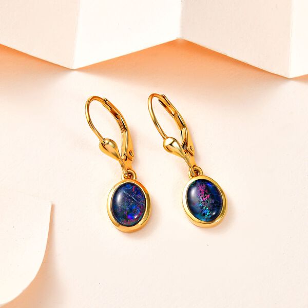 Boulder Opal Triplett Ohrringe - 1,79 ct. image number 2