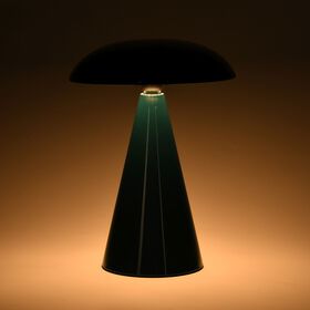 LIVMORE 2-in-1 Magnetische, wiederaufladbare LED-Tisch- und Wandleuchte, 15,5x15,5x21cm, Dunkelgr&uuml;n