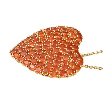 D'Joy Blaze Feueropal Anh&auml;nger mit 45cm Kette - 9,54 ct.