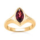 AAA Orissa Rose Granat Ring, 925 Silber Gelbgold Vermeil (Größe 17.00) ca. 1.26 ct image number 3