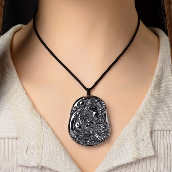 Terahertz Tiger Halskette, ca. 71 cm, ca. 120.00 ct image number 1