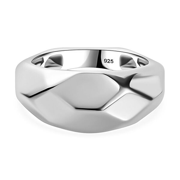 Ring, 925 Silber platiniert