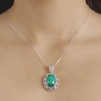 Malachit Anh&auml;nger - 15,54 ct.