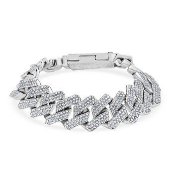 Wei&szlig;er Kristall Armband ca. 18.5 cm Standard