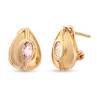 Rosa Turmalin-Ohrstecker, 925 Silber Gelbgold Vermeil ca. 0,90 ct