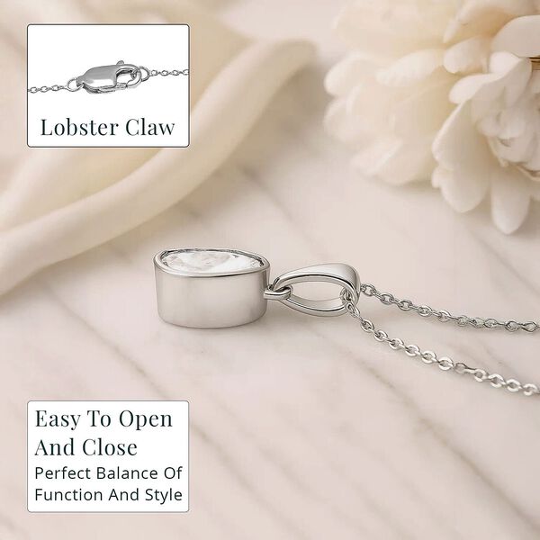 LUXURIANT Labor Polki Diamant Anh&auml;nger mit 45cm Kette - 0,25 ct. image number 4