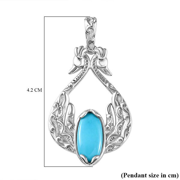 Sleeping Beauty Türkis Anhänger - 3,41 ct. image number 6